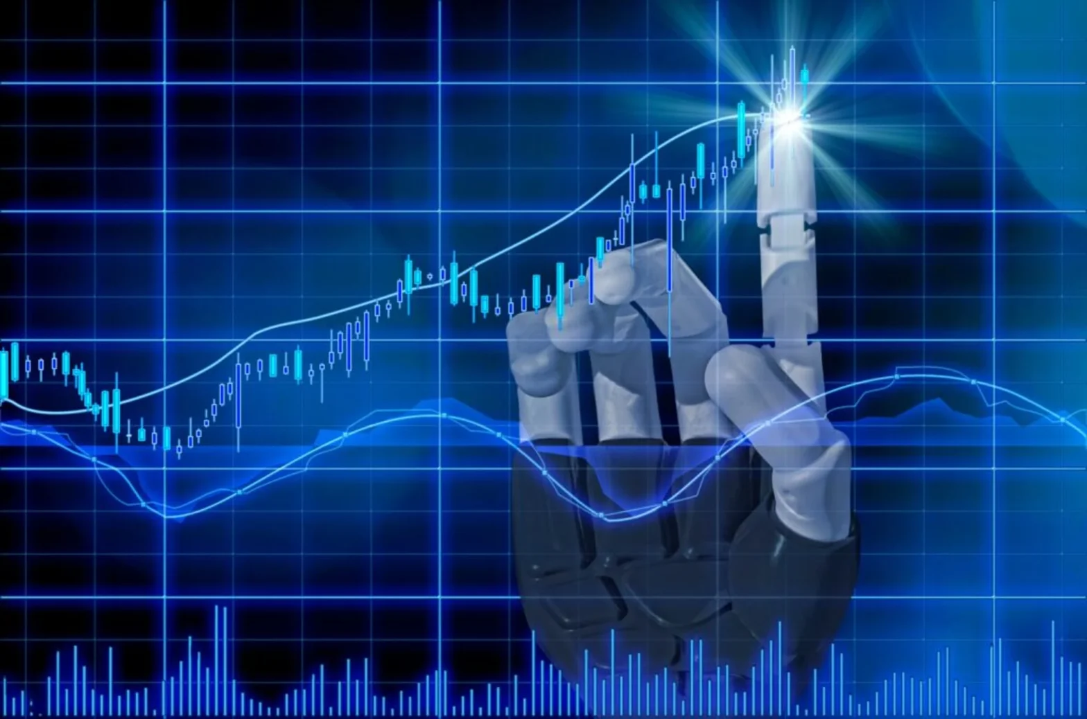 Ai trading analysis plastic robot arm t